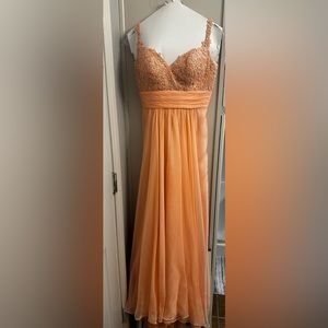 Size 2 prom dress worn 1 time, minimal alterations.